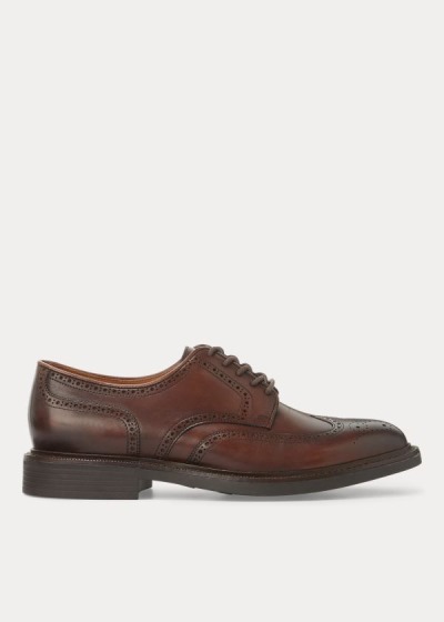 Sapatos Polo Ralph Lauren Asher Couro Wingtip Homem 94801-KRJE